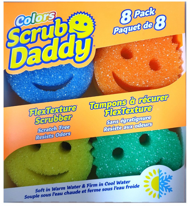코스트코 스크럽대디 스마일 스펀지 수세미, 1개, 8개입