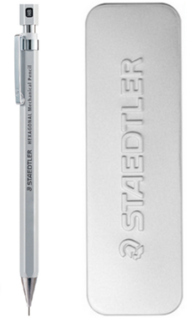 스테들러 헥사고날 샤프 실버 + 케이스, 0.5MM (SILVER), 2개