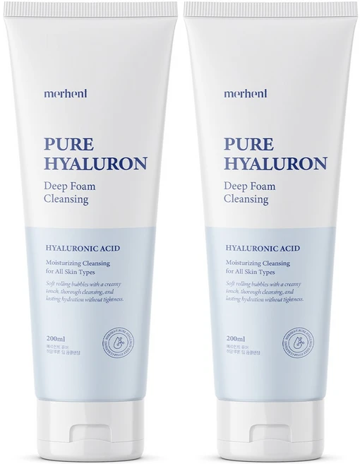 [5중 세라마이드] 1+1 메르헨트 퓨어 히알루론 대용량 폼클렌징 200ml 약알칼리 딥클렌징 세안제 클렌징폼 폼클렌저 버블 남자 남성 여자 여성 미니 폼 여행용, 2개 - 쿠팡