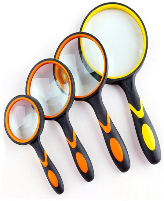 본라이프 고배율 큰사이즈 폴딩 휴대용 접이식 돋보기 노안 확대경 케이스포함 엄마 아빠 할머니 할아버지 효도선물 10배율 작은글씨 확대 독서용 교재용 책돋보기 손잡이형돋보기