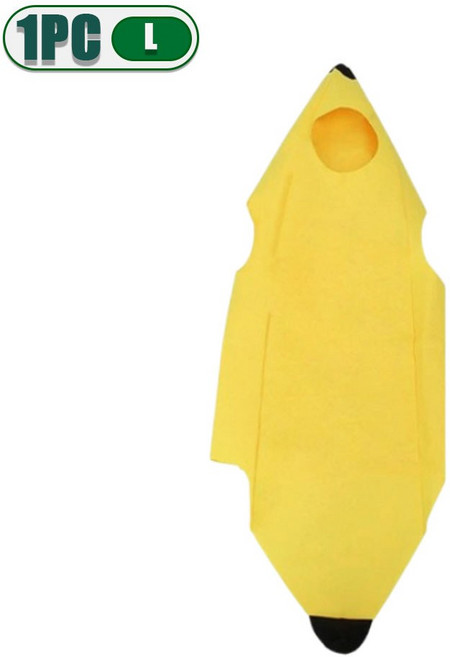 5PCS 바나나 의상 놀이 역할 장식 공연 할로윈 복장 자식 의류 무대 부모 매칭