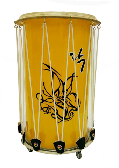 한마음 국악사 컬러 투명통 난타북 자유로고, 빨강, 1개