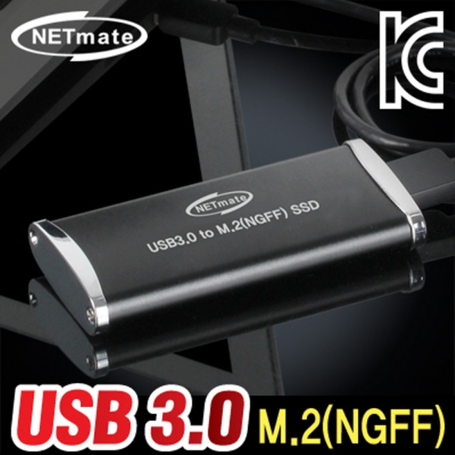 강원전자 NETmate USB3.0 SATA M.2NGFF SSD 알루미늄 케이스 NM-SSC6 /SSD 주변기기, 상세페이지 참조, 1개