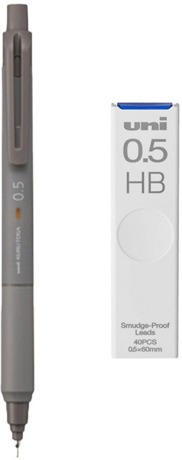 [원드림]미쯔비시 쿠루토가 KS 샤프 0.5mm M5-K 샤프심 세트, 1세트, 브로우그레이 세트