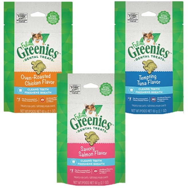 그리니즈 필라인 구강관리 치석제거 고양이, 60g, 1개, 닭고기