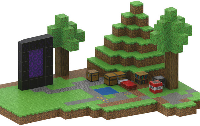 KC 마크 자석 블럭 마그네틱 큐브 피규어 마인크래프트 장난감 웰키, 06.포탈 게이트 캠프, 1개