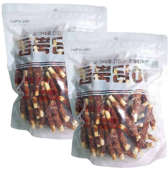 헤이데이 듬뿍담아 오리가슴살 육포간식, 800g, 2개, 오리가슴살스틱