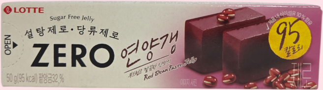 롯데제과 제로 연양갱 팥 50g, 1개
