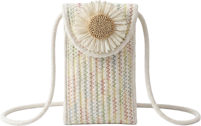 에시로 썬플라워 핸드폰 가방 크로스백 미니 핸드백