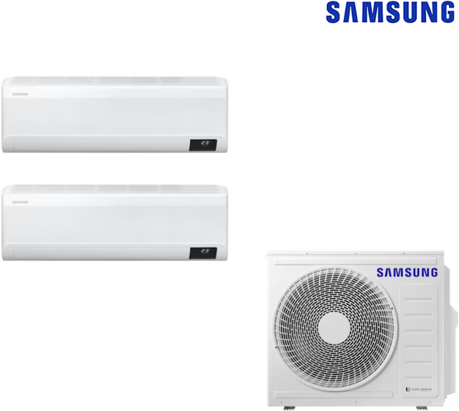 삼성 1등급 무풍 벽걸이 에어컨 올인원 2in1 조합형 6평/8평/10평/13평/15평/23평 ND, 매립배관형, 6평+13평