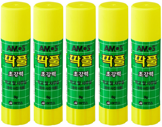 아모스 딱풀, 8g, 5개