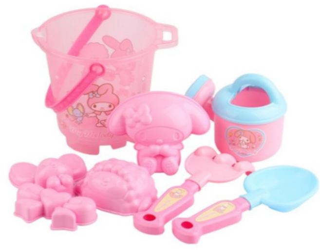 바니랜드 산리오 통 모래놀이 세트, 마이멜로디, 380g, 1세트