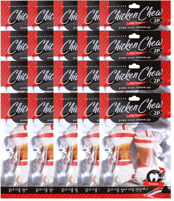 굿프랜드 치킨츄 딩고껌, 2p, 20개