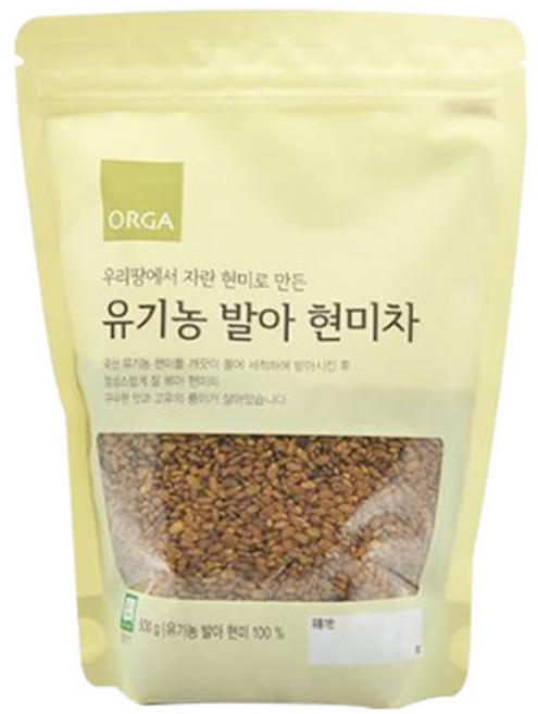 올가홀푸드 유기농 발아 현미차, 500g, 8개