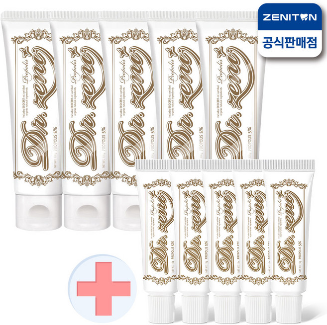 제니튼 검프로젝트 프로폴리스 치약 100g 5세트, 단품