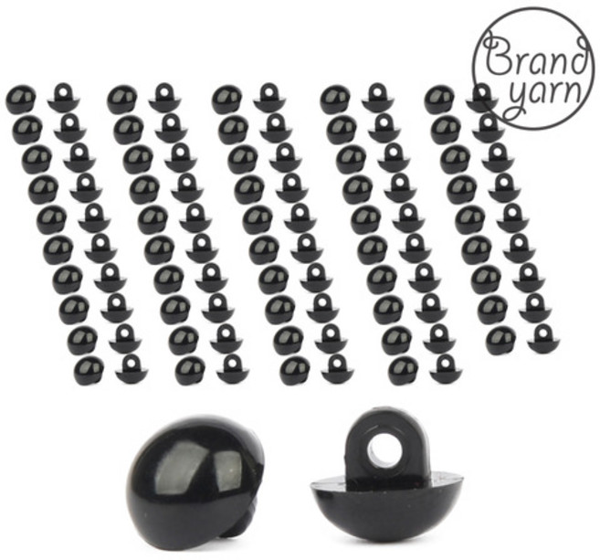 고급인형눈알 4~13.5mm 50쌍(100개)