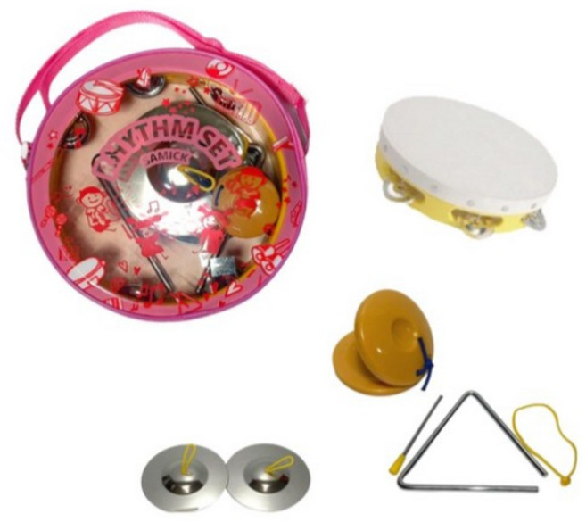 삼익악기 원형 리듬세트 NSR-24B, PINK (핑크), 1세트