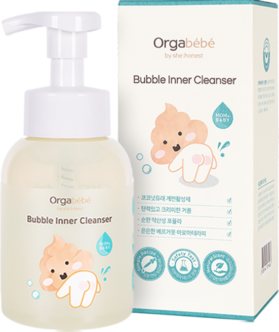 오가베베 버블 아기 엉덩이 이너클렌저 Y존 여성, 300ml, 1개