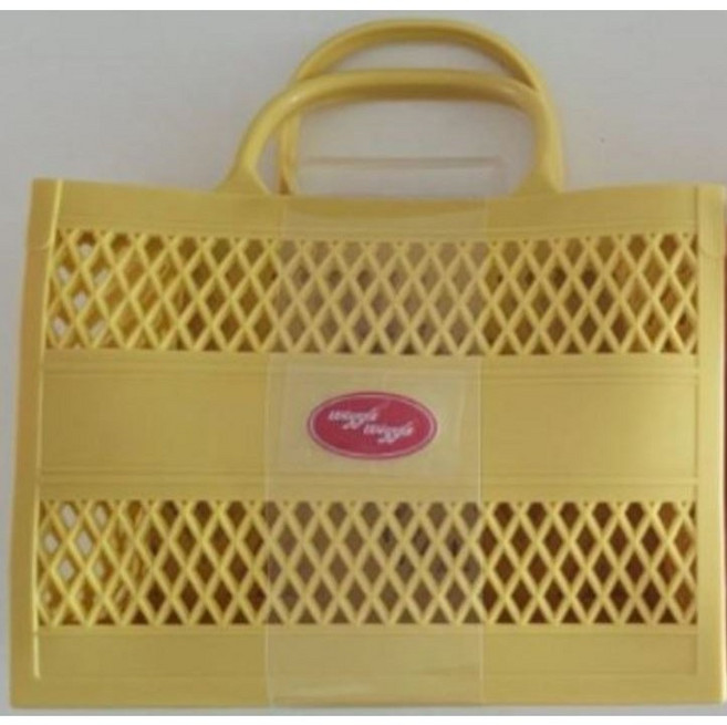 씨유 CU 위글위글 젤리백 옐로우 핑크 블루 퍼플 오렌지 레드 수영 비치 가방