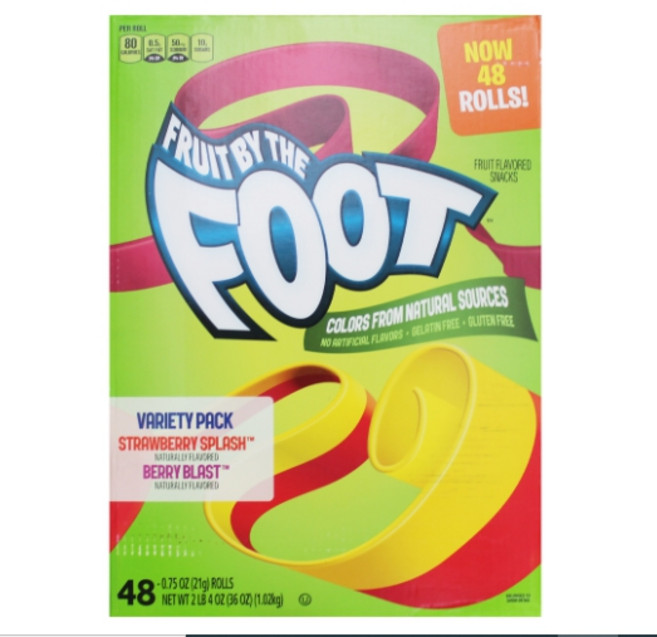 [2508CO(과자/간식류(캔디류))]GENERAL MILLS 후룻 바이 더 풋 1.02KG / 21G x 48EA