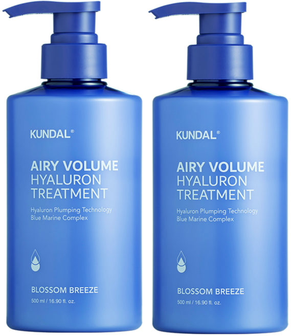 쿤달 히알루론 에어리 볼륨 트리트먼트 블라썸브리즈, 2개, 718ml