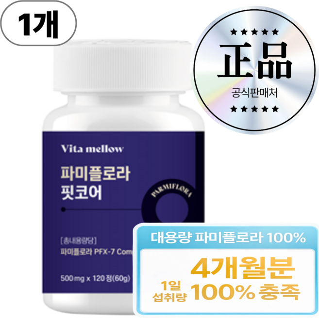 비타멜로우 대용량 파미플로라 99% 흑마늘 생강 HACCP인증, 1개, 120정