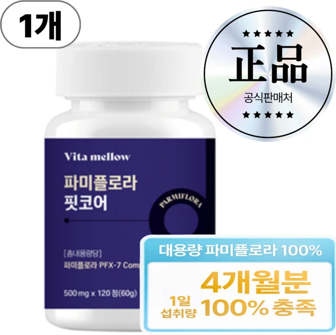 비타멜로우 대용량 파미플로라 99% 흑마늘 생강 HACCP인증, 1개, 120정 - 쿠팡