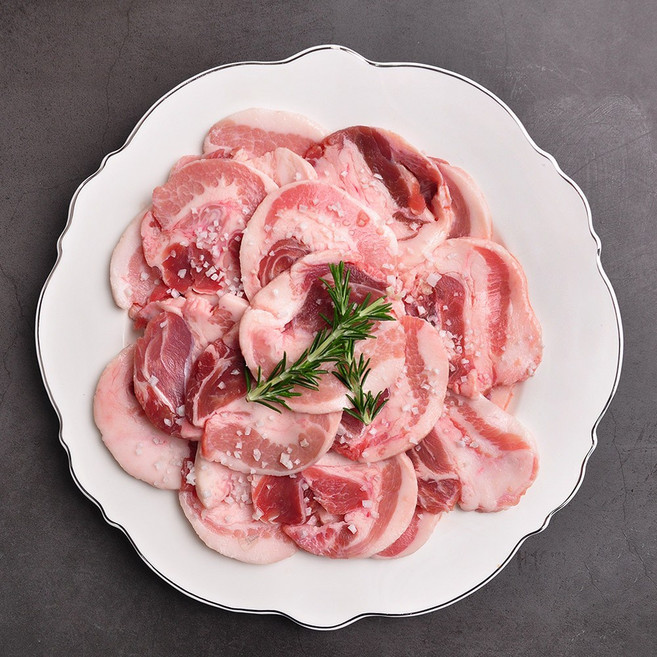 [푸르젠] 국내산 돼지 뒷고기, 1개, 돈뽈항정 500g, 상세 설명 참조