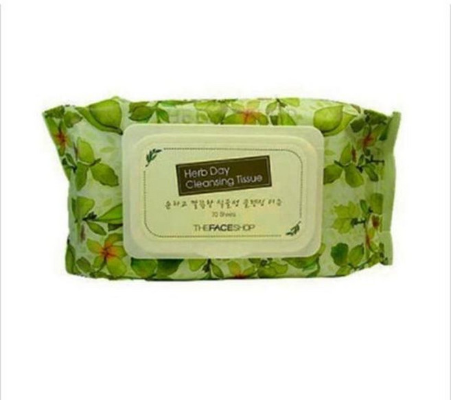 더페이스샵 허브데이 클렌징 티슈 70매 x 10개, 70매입, 10박스