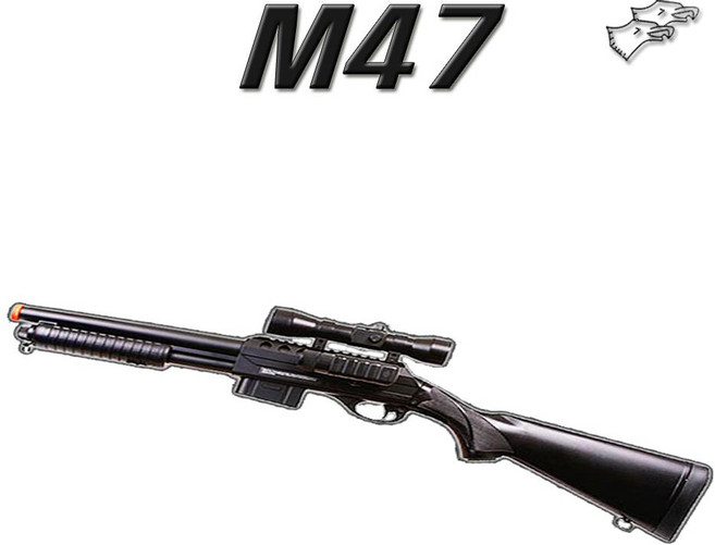 더블이글 M47 샷건 스나이퍼건 전동건 비비탄총 성인용비비탄총 가스건 서바이벌 에어소프트건, 1개