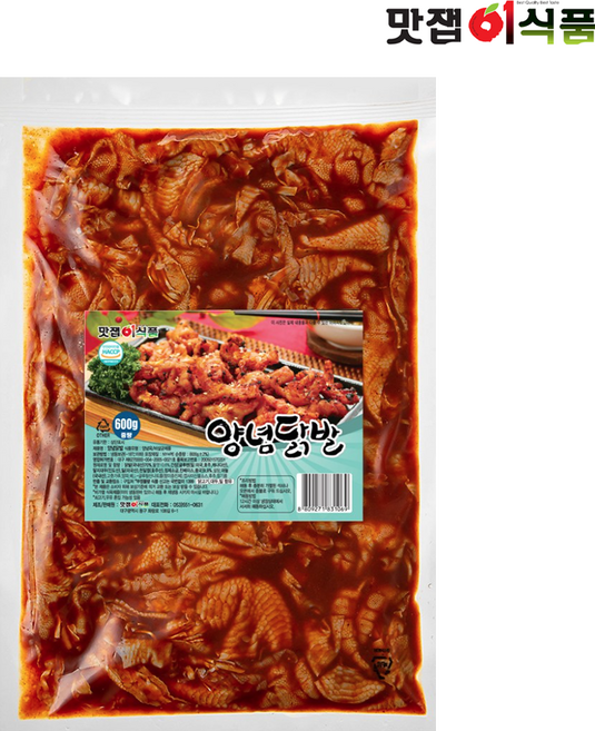 맛잽이식품 양념닭발600g, 600g, 1개