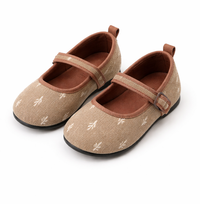 여아 플랫슈즈 아동 키즈 코듀로이 유아 꽃신발 스트랩