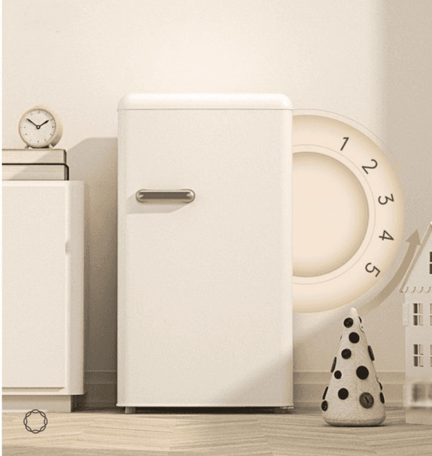 레트로냉장고 디자인 가정용 사무실 빈티지 인테리어 98L, 98L 아이보리