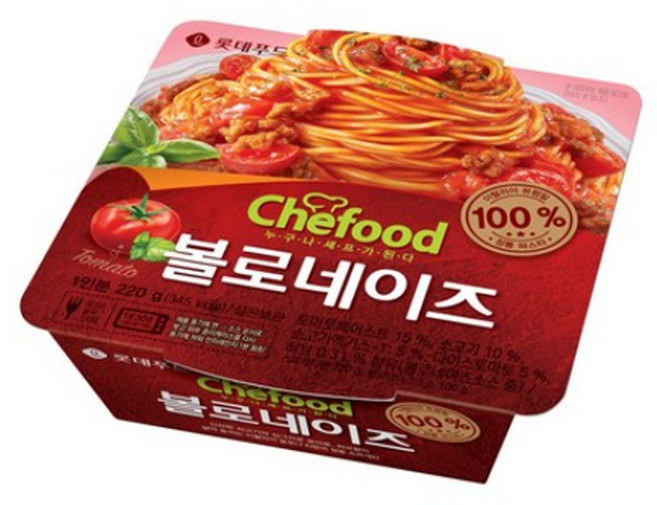 쉐푸드 볼로네이즈 스파게티, 220g, 8개