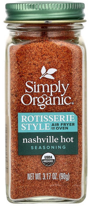 Simply Organic 불고기 스타일 시즈닝 내슈빌 핫 90g(3.17온스), 89 g, 1