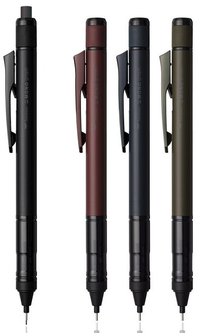 톰보 모노그래프 튠 샤프 0.5mm 매트 MONO graph tune, 풀블랙, 1개, 풀블랙