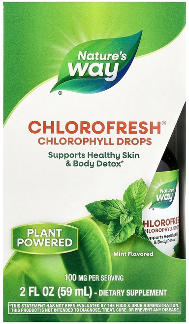 네이쳐스웨이 Nature's Way Chlorofresh® Chlorophyll Drops Mint 2 fl oz 59 ml, 1개, 59ml - 쿠팡