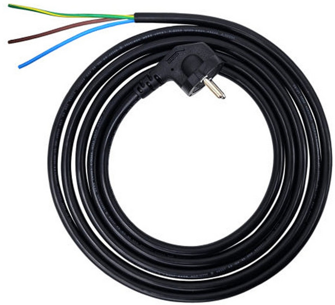 국산 전기 전원 전기코드선 접지케이블 전원선 파워코드 1.0x3c 블랙, 3m, 1개