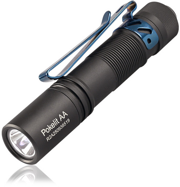 ACEBEAM 포켓릿 AA EDC 손전등 500 루멘 높은 CRI90 USB-C 14500 배터리 IP68 소형 포켓 LED 손전등 일상, 1개, Alu-black-5000k