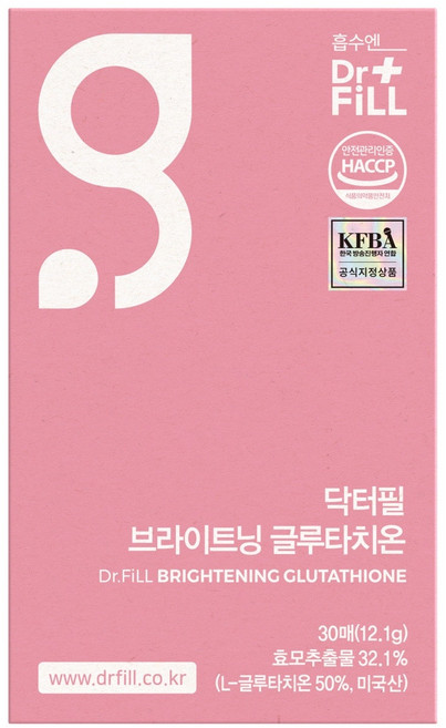 닥터필 수용성 글루타치온 필름 영양제 30매x1, 1개, 12g