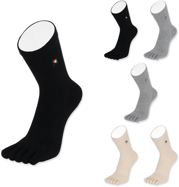 아놀드파마 여성용 기본무지 발가락양말 6켤레