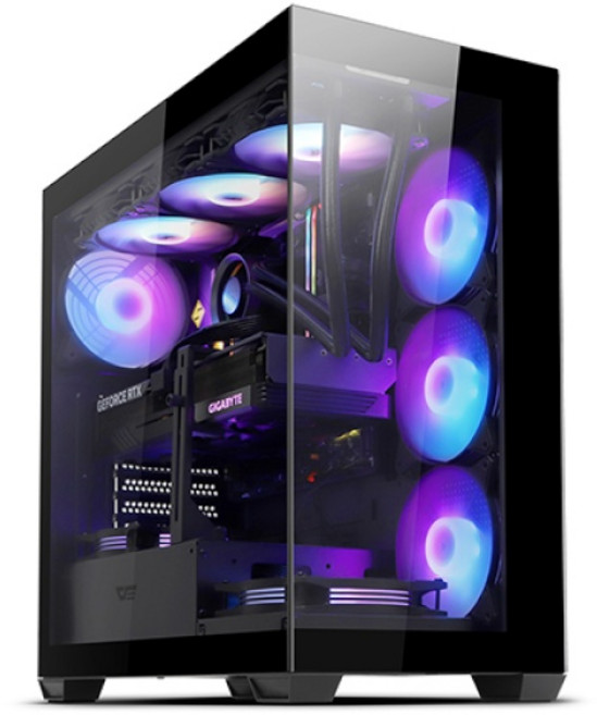 DARKFLASH DARKFLASH DS900 ARGB 강화유리 블랙 (미들타워), 선택하세요, 1개