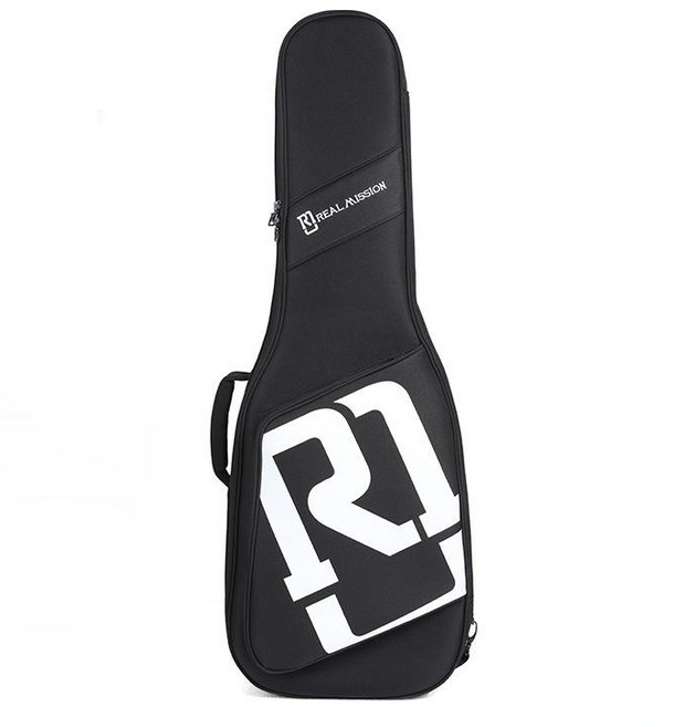 이스턴 리얼미션 일렉기타 가방 패션 소프트 케이스 긱백, 블랙 앤 화이트, 1개