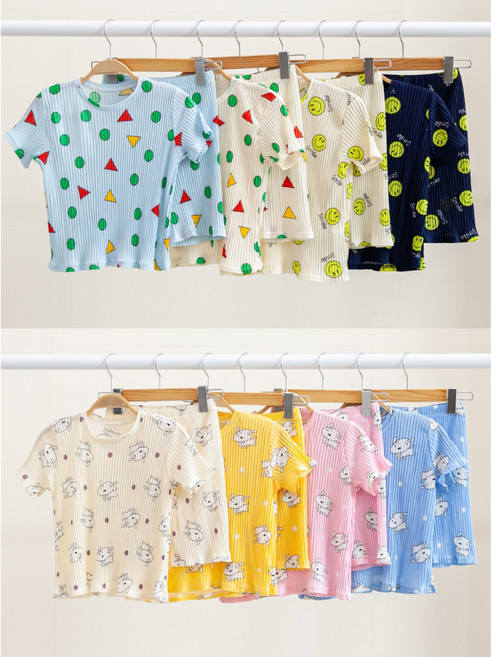 아동 플리츠세트 꽃플리츠 주니어 플리츠 실내복 홈웨어 잠옷 내복 유아플리츠 키즈플리츠 여아플리츠 남아플리츠 주니어플리츠 여아실내복 여름실내복 민트색처럼