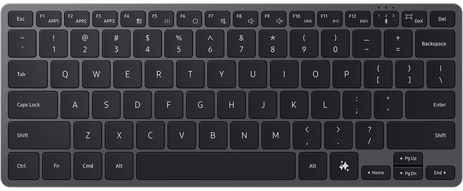 삼성 정품 블루투스 5.4 무선 스마트 슬림 키보드 트리오 2025 AI 멀티페어링, EJ-B7800, 블랙