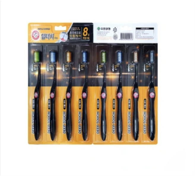 암앤해머 딥터치 칫솔 미국 판매량1위 베이킹소다 브랜드 칫솔, 1