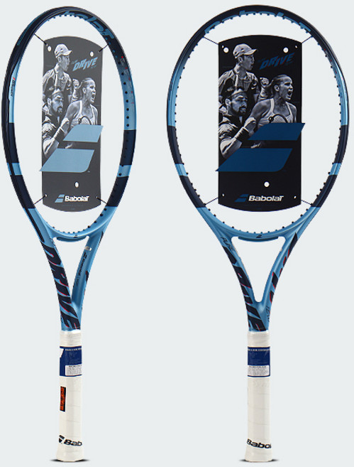 바볼랏 2025 퓨어드라이브 GEN11 테니스라켓 스트링 작업 포함, 블루, 1개, 팀 (285g) G2