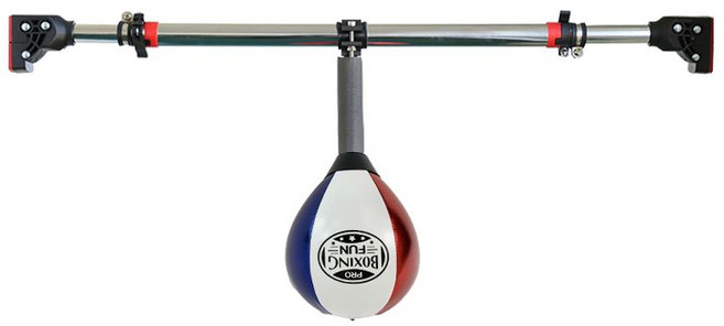 문틀 펀치볼 복싱 트레이닝 셀프 뮤직 권투 연습 복싱바 펀치백 다이어트, 4. 레드화이트블루 소형공