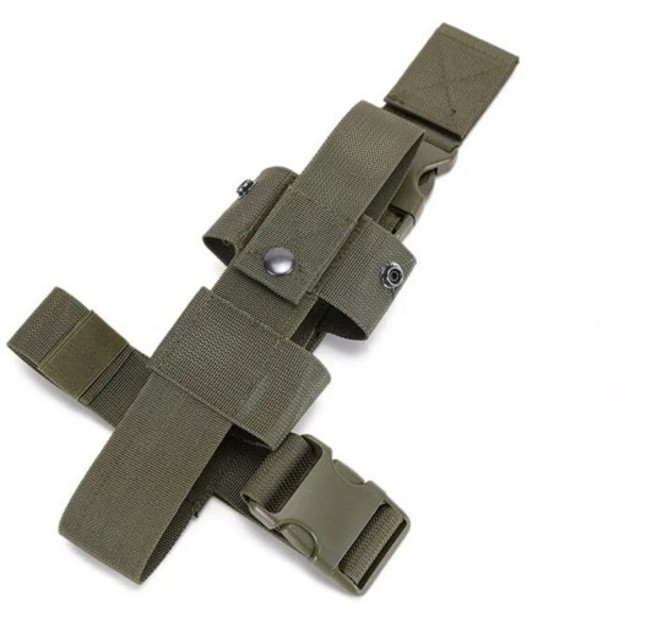 전술 드롭 다리 주전자 물병 홀스터 MK9 파우치 벨트 캐리어 허벅지 팩 다리 가방 후추 스프레이 미니 소화기, [01] Green