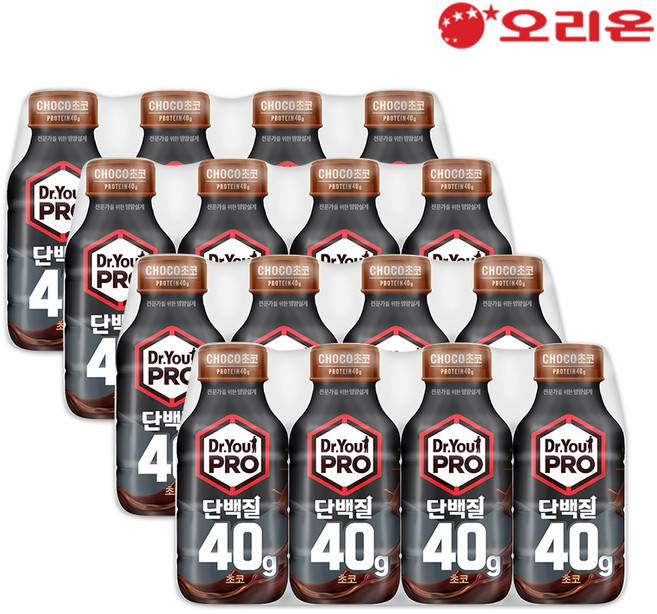 닥터유 프로 단백질 드링크 초코, 350ml, 16개